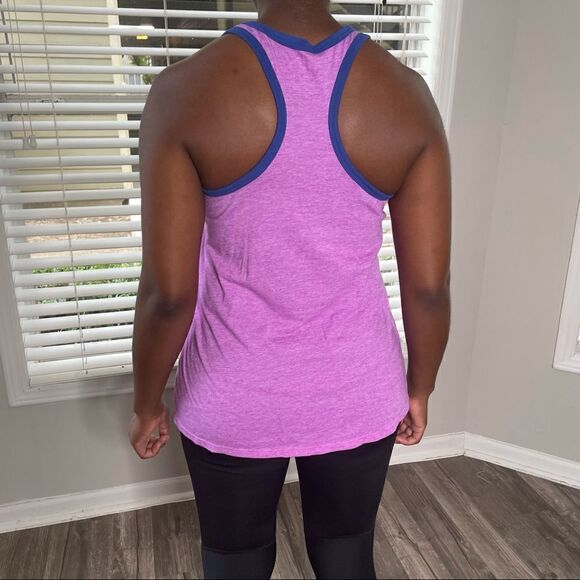 2/$20 Athletic Works 'Should Would Could Did' Activewear Purple Tank - Picture 9 of 15